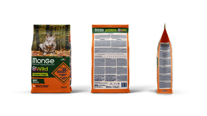 Monge dog adult BWild grain free duck-potato 2.5kg