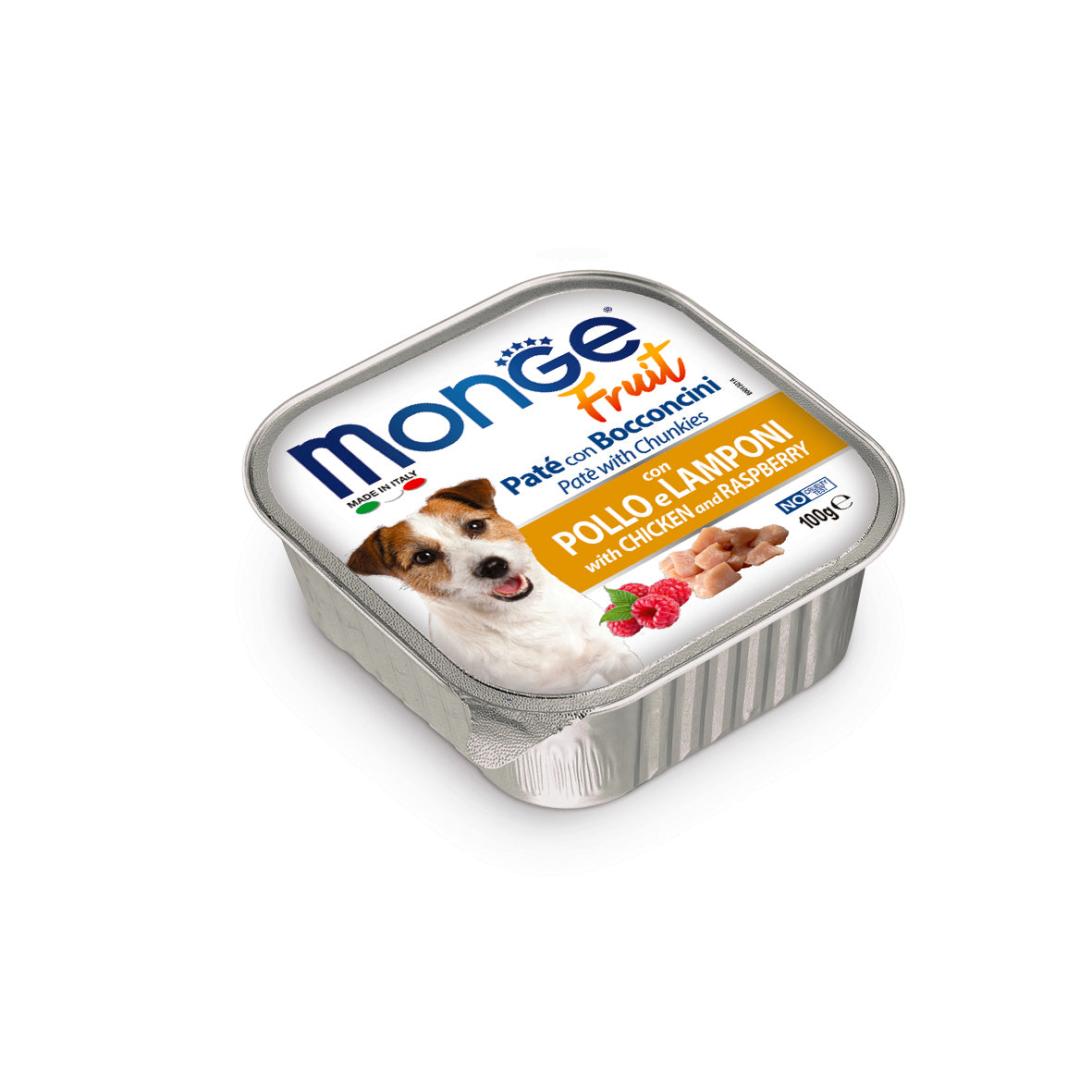 Monge dog adult Fruit Chicken-Raspberry 100g