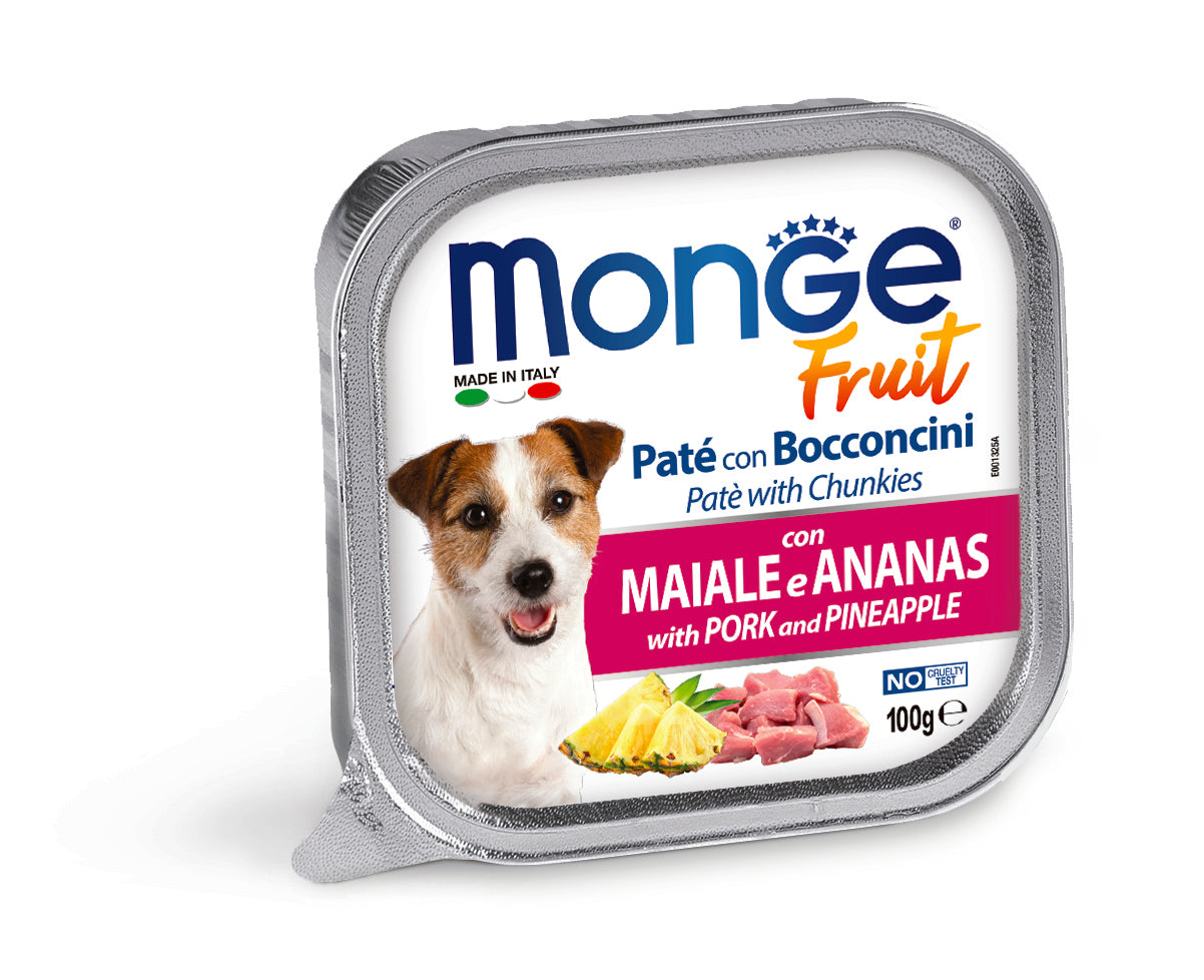 Monge dog adult Fruit Ham-Pineapple 100g