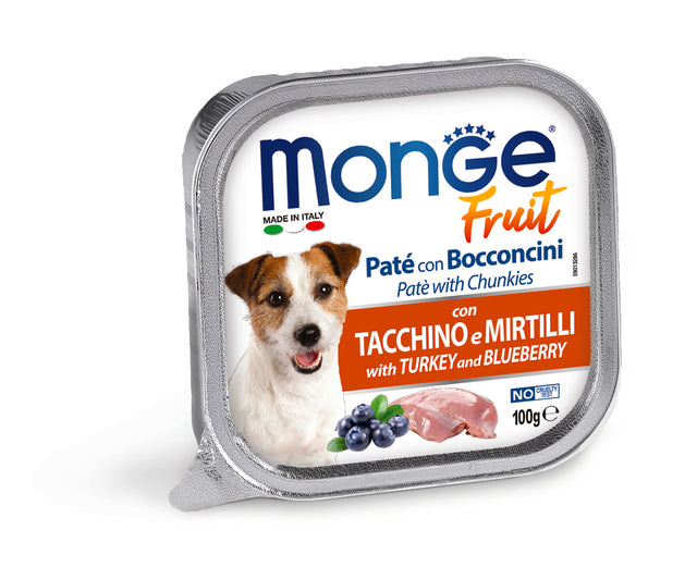 Monge dog adult Fruit Turkey-Blueberry 100g
