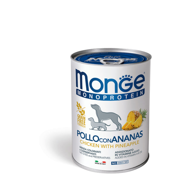 Monge dog adult Monoprotein Chicken-pineapple 400g
