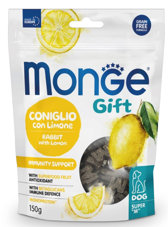 Monge Gift Dental Sup, Immunit Rabbit Lemon 150 g