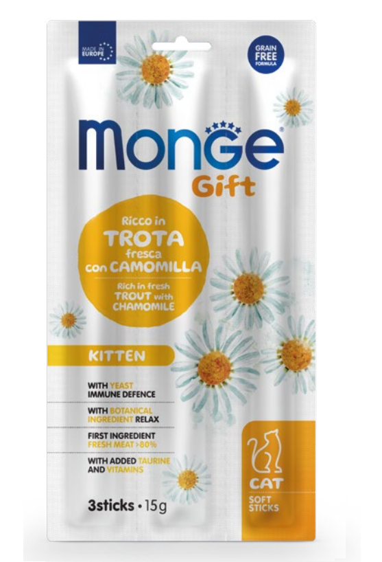 Monge Gift Softst Kitten Trout Chamomille 15 g
