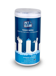 Pet Clean Tushie wipes 50 wipes