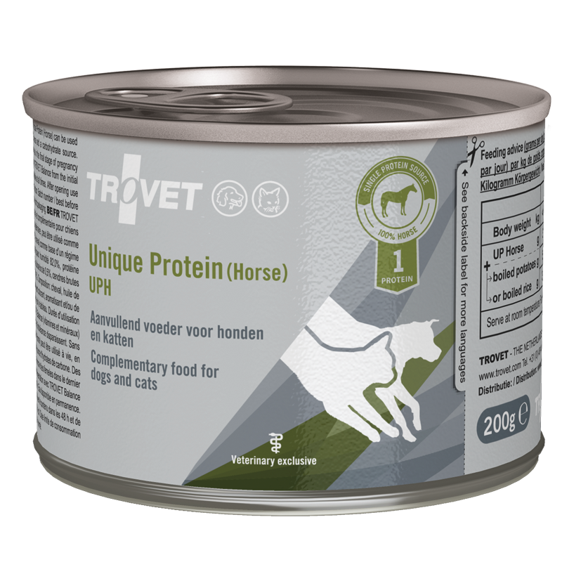 Trovet dog/cat UPH Unique protein 200g (horse)