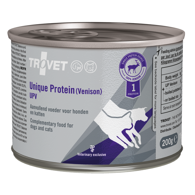 Trovet dog/cat UPV Unique protein 200g (peura)
