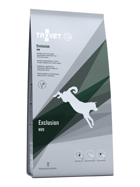 Trovet dog NVD Exclusion 12,5kg (grönsak)