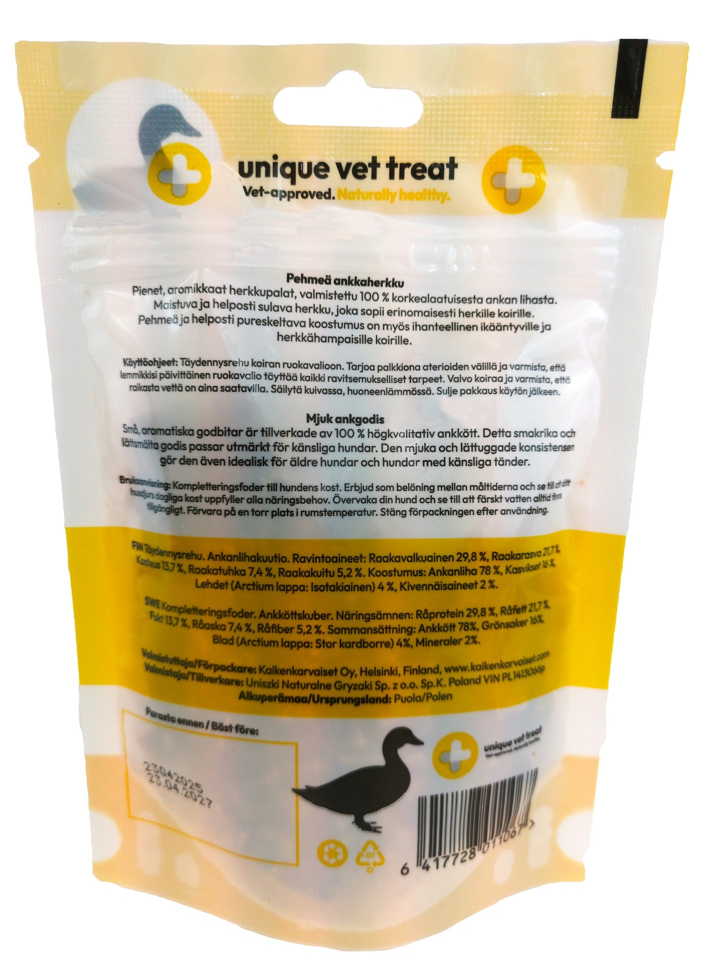Unique vet treat Duck 80g