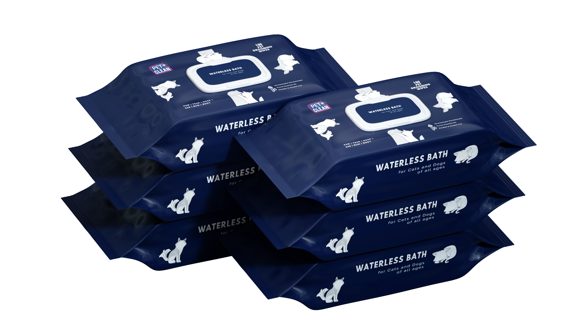 Pet Clean all-purpose cleaning wipe for pets 100kpl