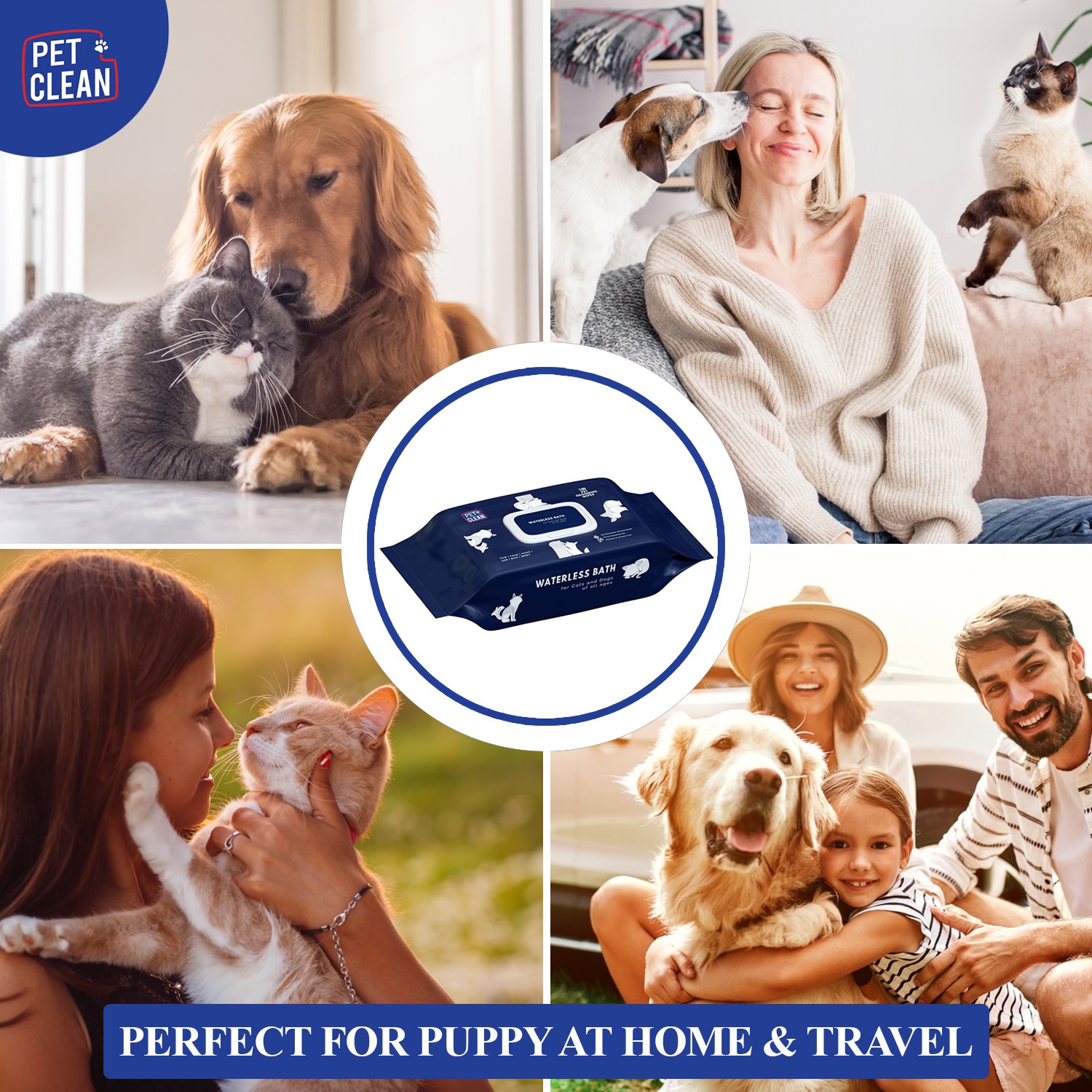 Pet Clean all-purpose cleaning wipe for pets 100kpl