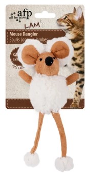 Lampaanvilla Mouse Dangler kissanlelu