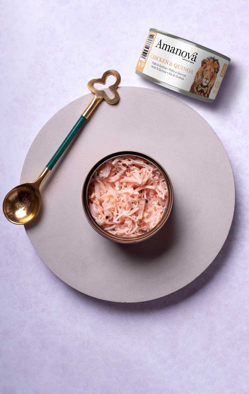 Amanova cat adult 03 chicken & quinoa in broth 70 g jar