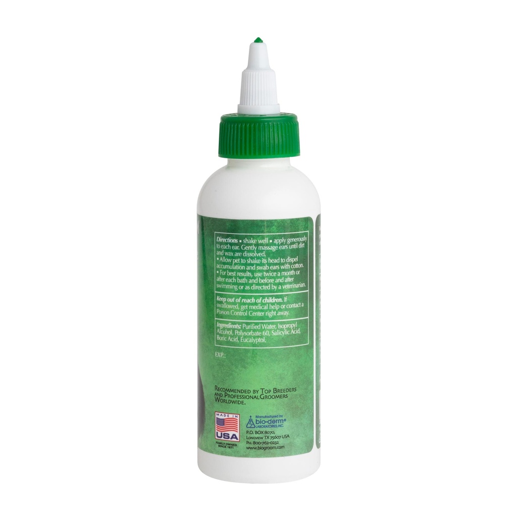 Bio-Groom Ear Care Non-Oily Non-Sticky Ear Cleaner 4oz/118 ml, nestemäinen