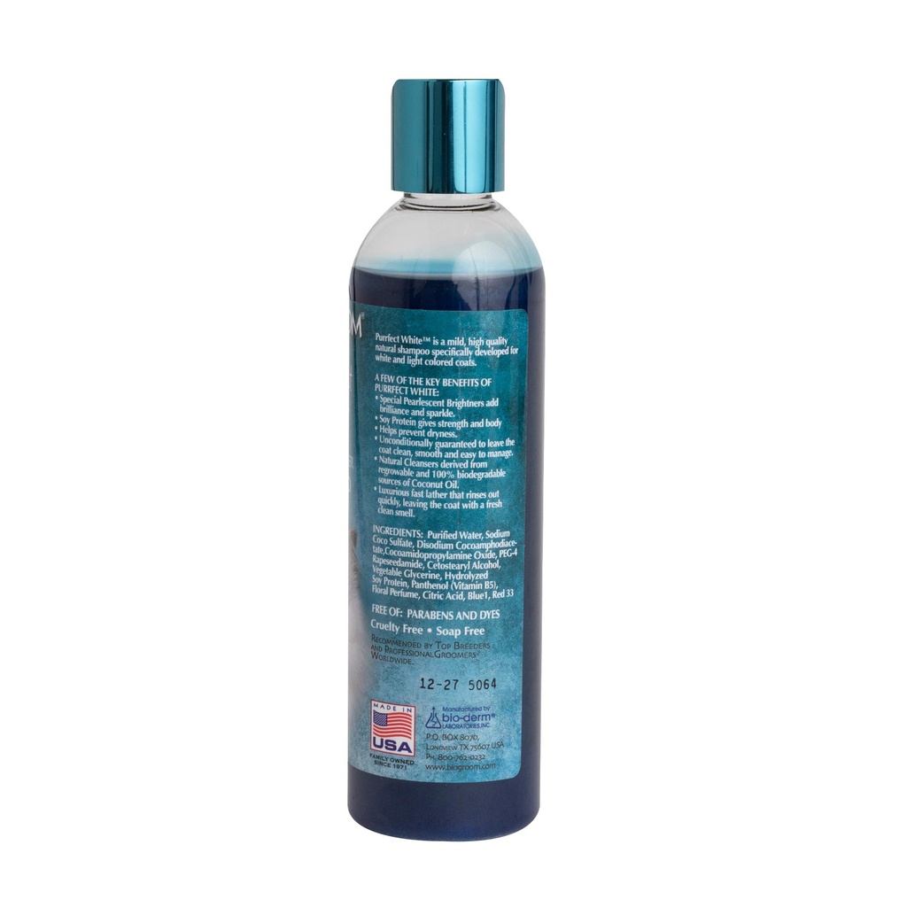 Bio-Groom Purrfect White™ shampoo kissalle 8oz/236ml