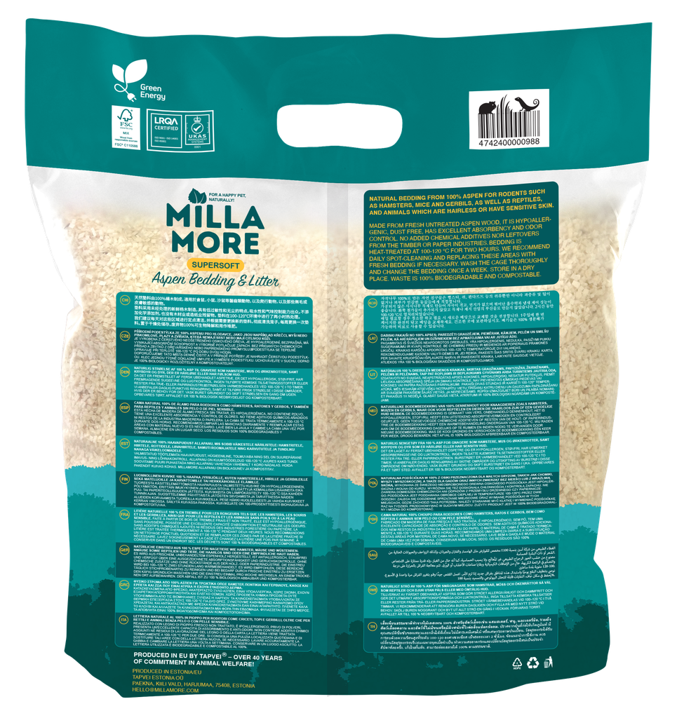 Millamore Supersoft kuivike 10L (n.2kg)