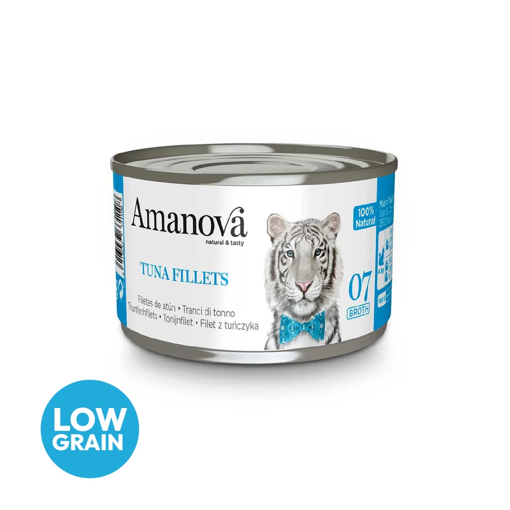 Amanova cat adult 07 Tonnikala file liemessä 70 g purkki