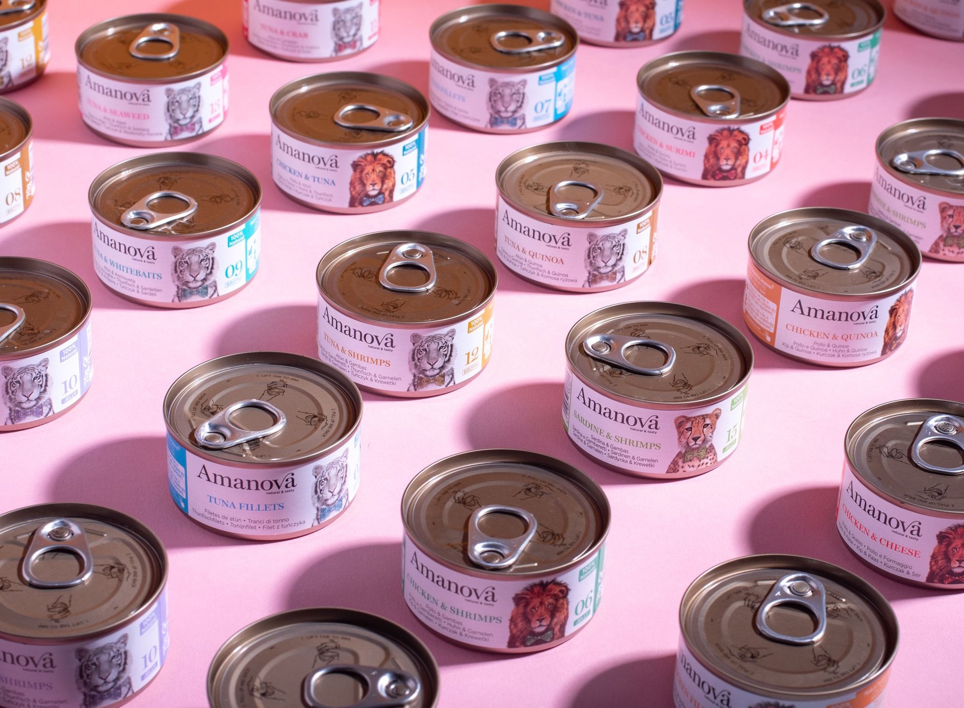 Amanova cat adult 10 Tonnikala & katkarapu hyytelössä 70 g purkki