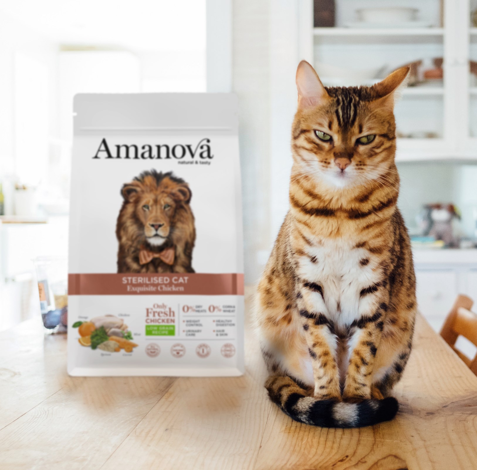 Amanova cat adult Sterilised Exquisite Kana & kvinoa low grain 1,5 kg