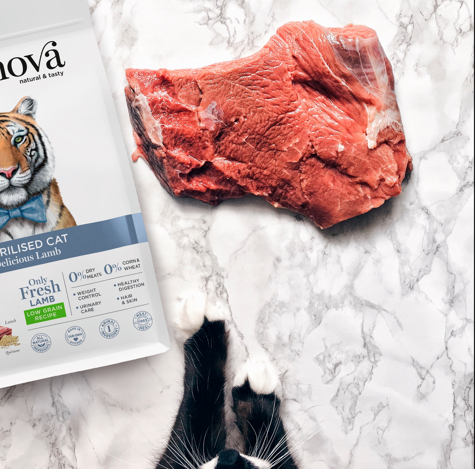 Amanova cat adult Sterilised Lamb & quinoa low grain 300 g