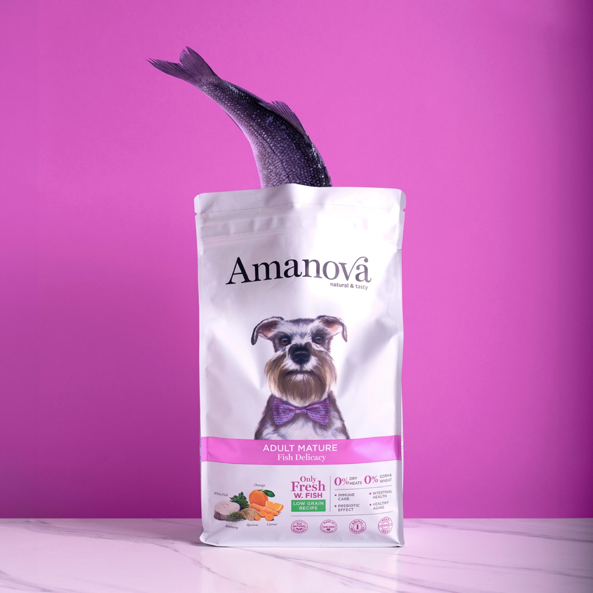 Amanova dog senior Mature fisk & quinoa 2 kg