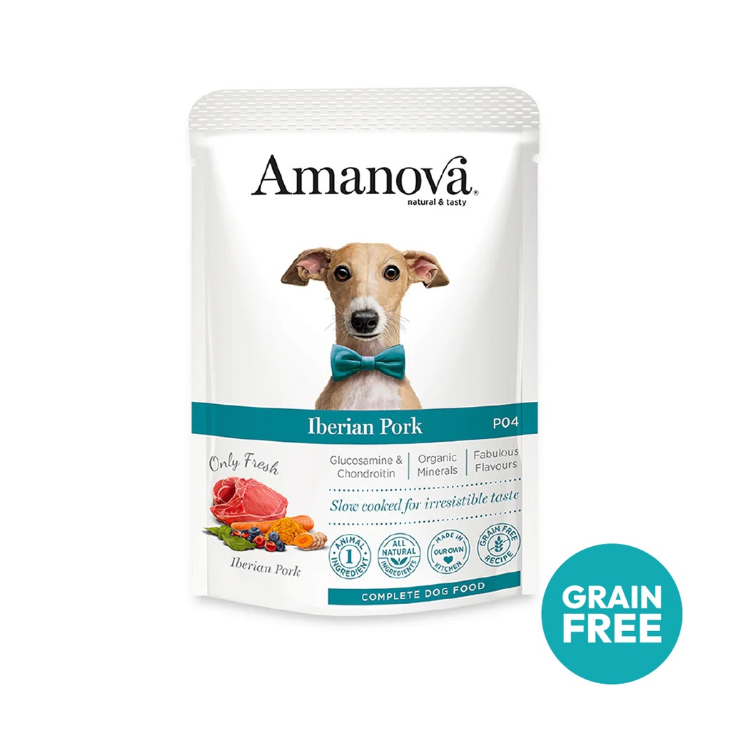 Amanova dog adult Iberian possu 100 g pouch