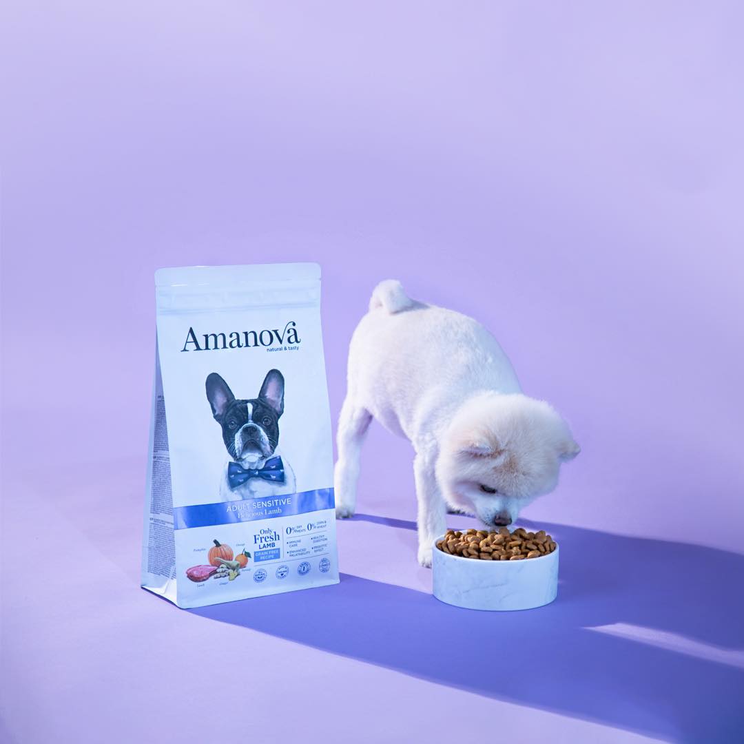 Amanova dog adult Sensitive lammas & kurpitsa 2 kg