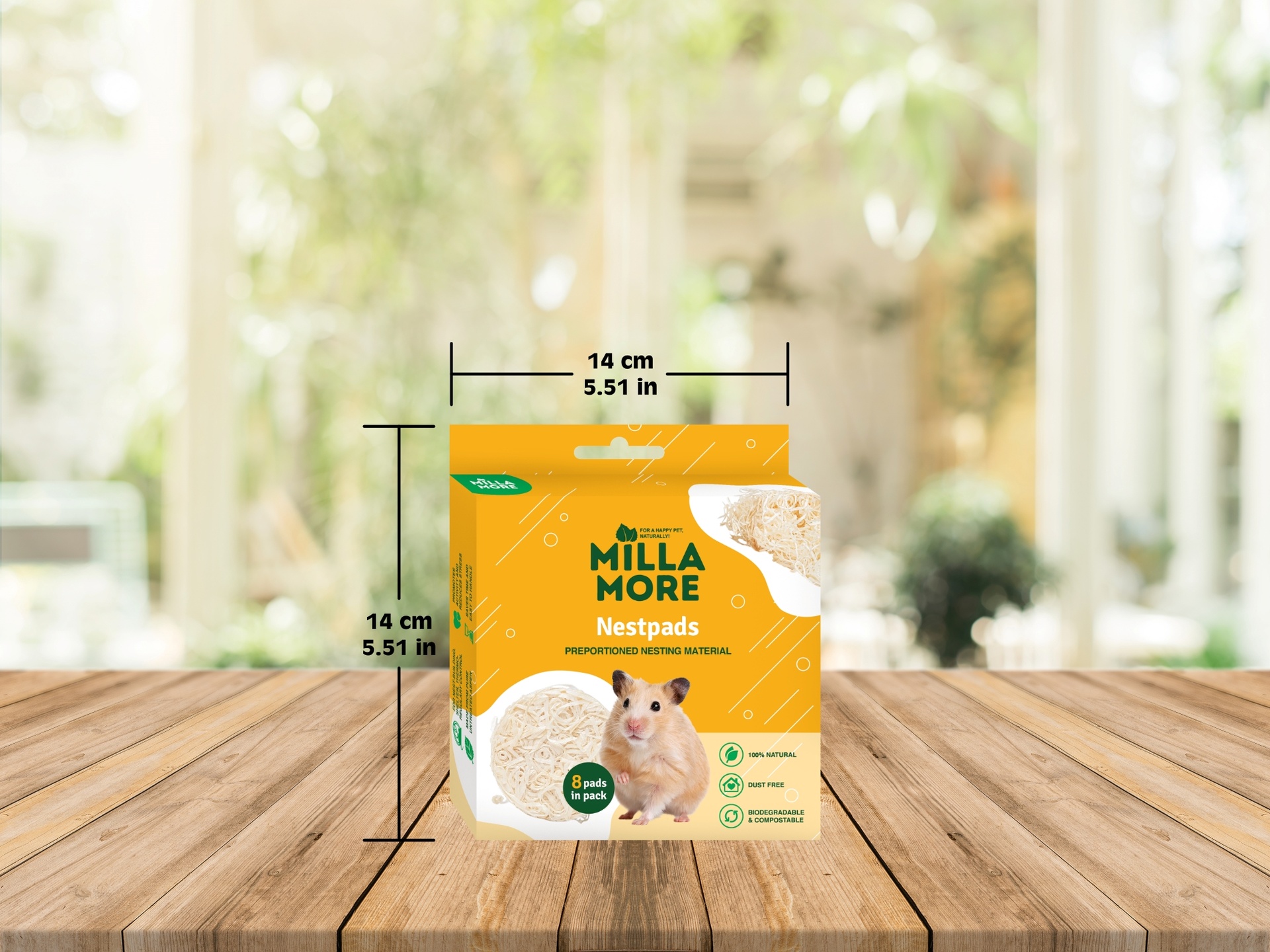 Millamore Nestpads 8kpl Pesämateriaali