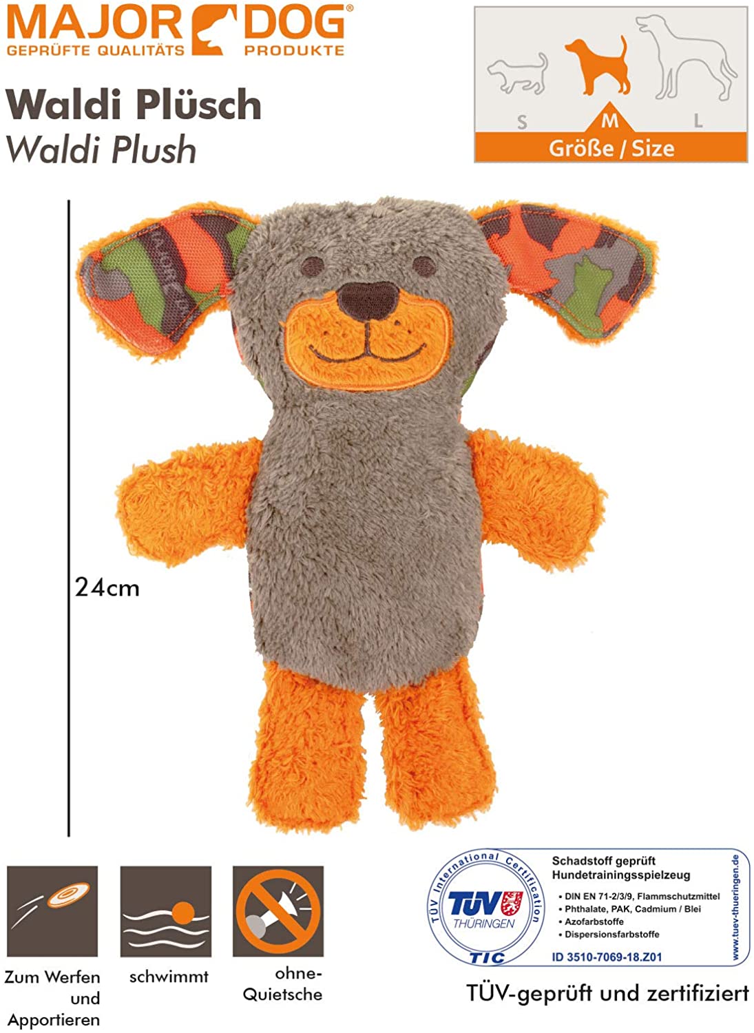 Major Dog Waldi Plush