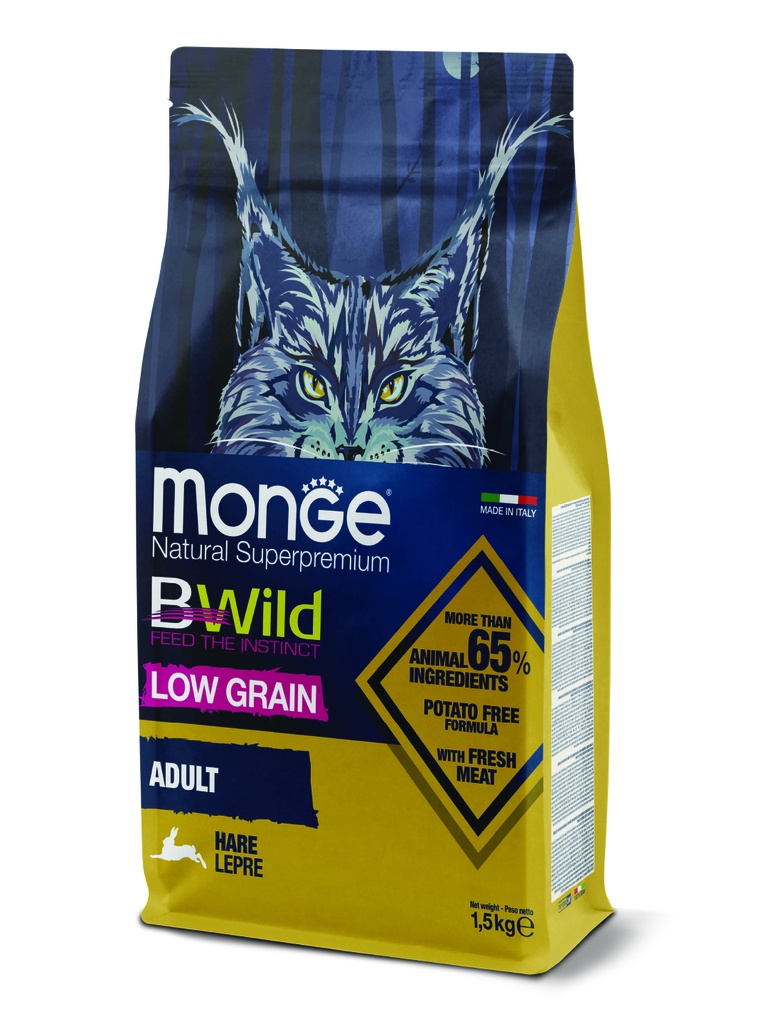 Monge cat adult BWild jänis 1,5kg