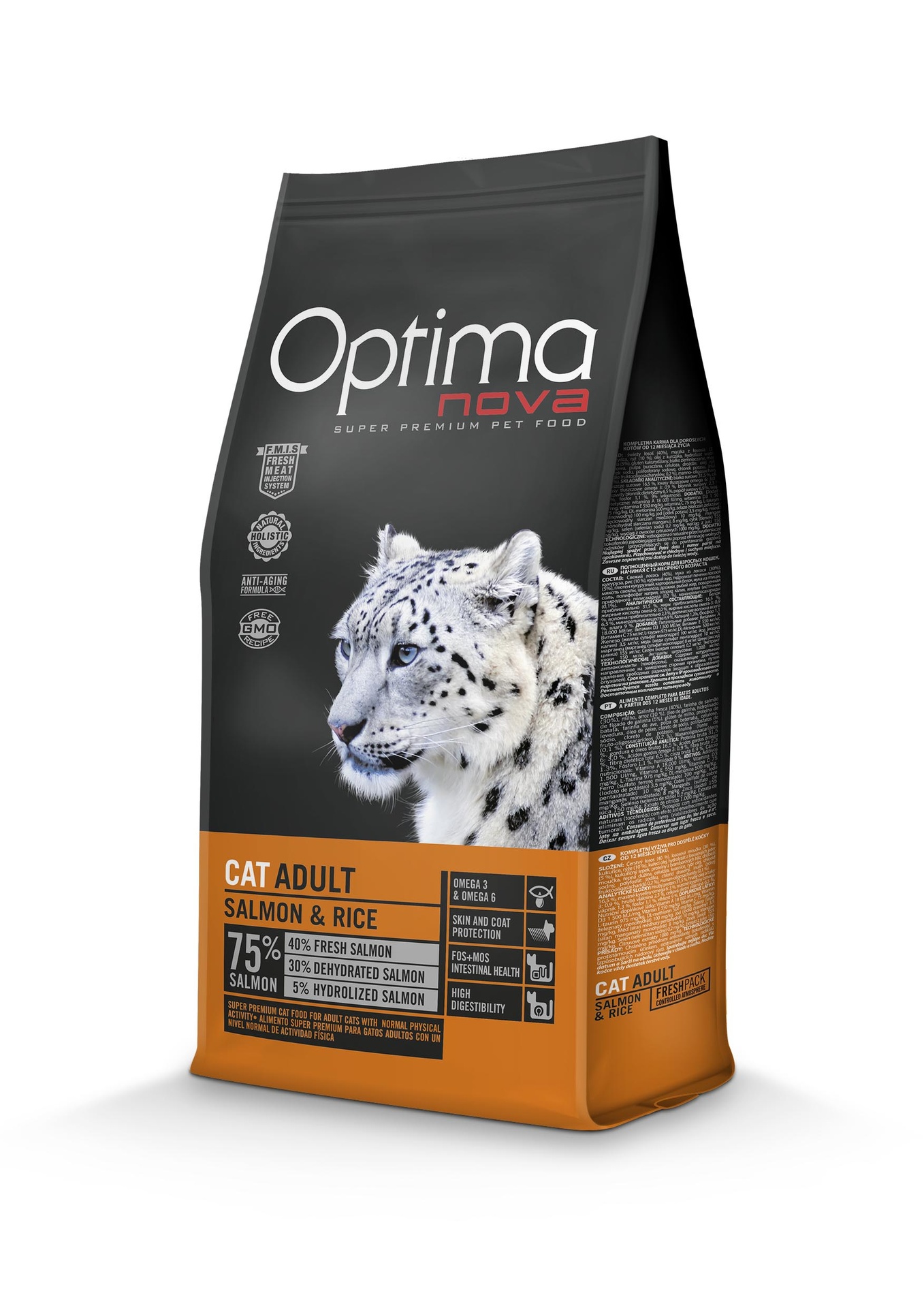Optimanova cat adult salmon&rice 8kg