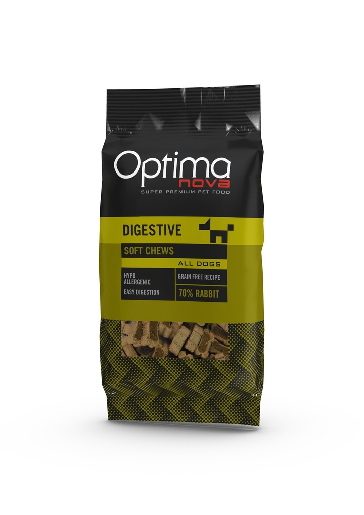 Optimanova dog snack digestive rabbit 150g
