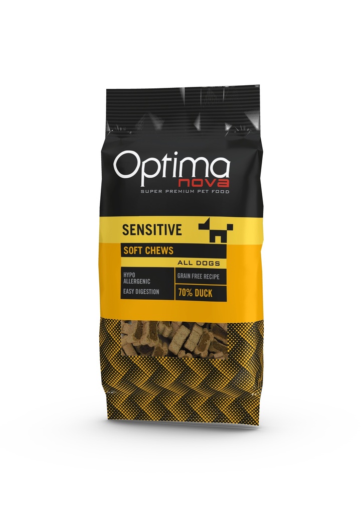 Optimanova dog snack sensitive duck 150g 