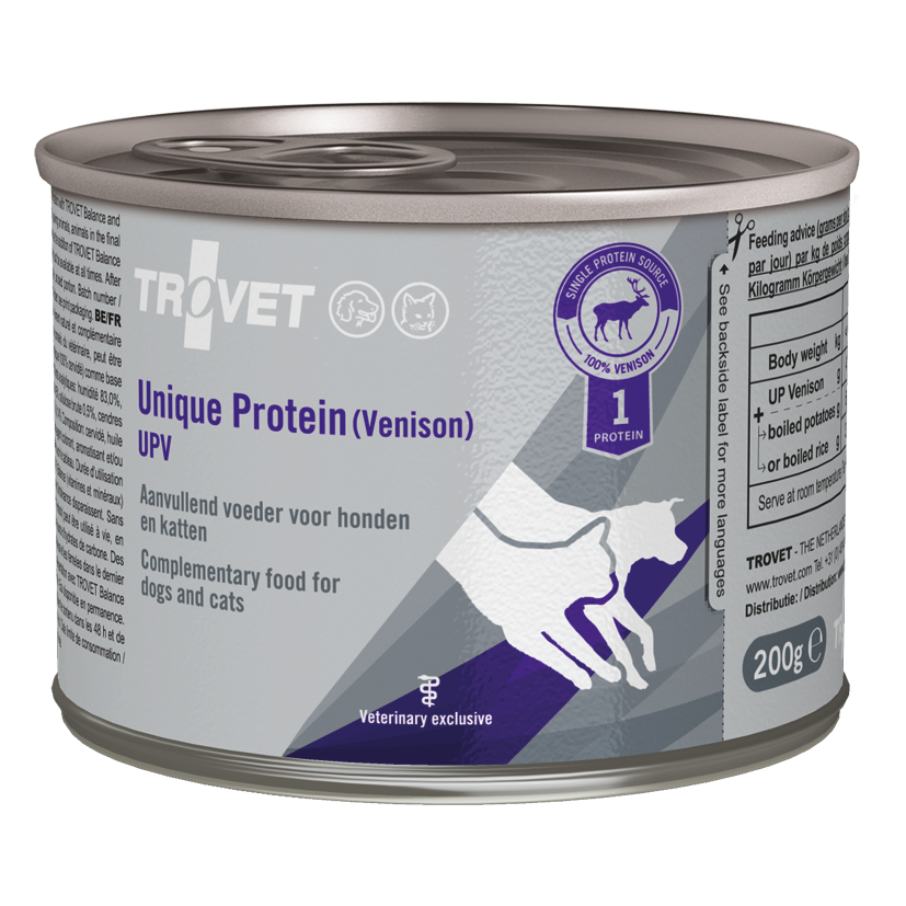Trovet dog/cat UPV Unique protein 200g (peura)