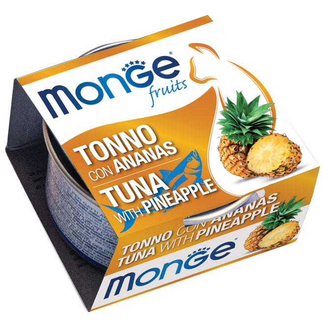 Monge Fruits cat tonnik-ananas gf 80g me24