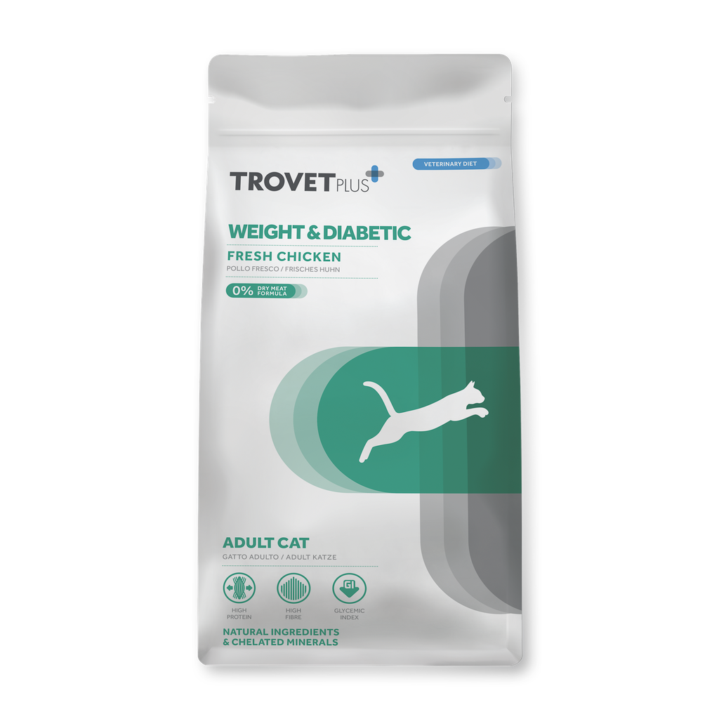 Trovet Plus Cat Adult Weight & Diabetes (kana) 1,2 kg