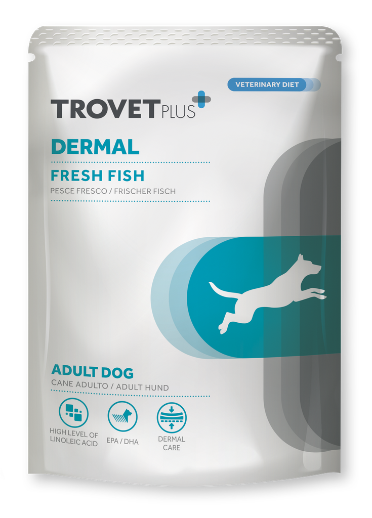 Trovet Plus Dog Adult Dermal (kala) pouch 300 gr