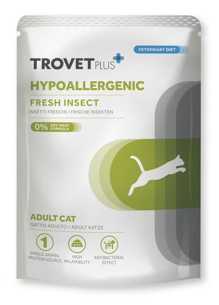 Trovet Plus Cat Adult Hypoallergenic (hyönteinen) pouch 85 grs