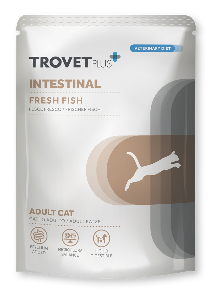 Trovet Plus Cat Adult Intestinal (kala) pouch 85 g