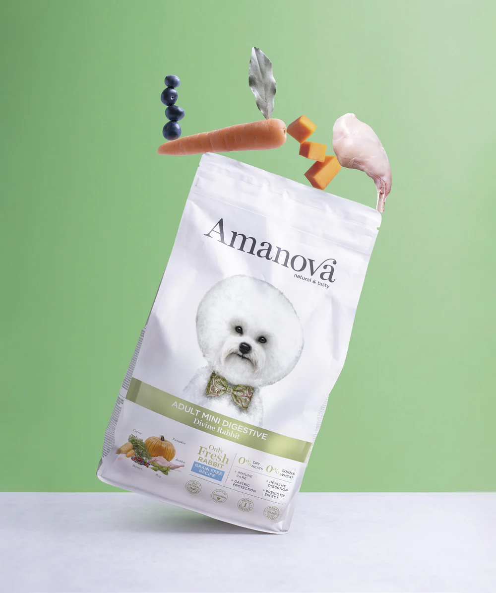 Amanova dog adult mini Digestive kani & kurpitsa 800 g