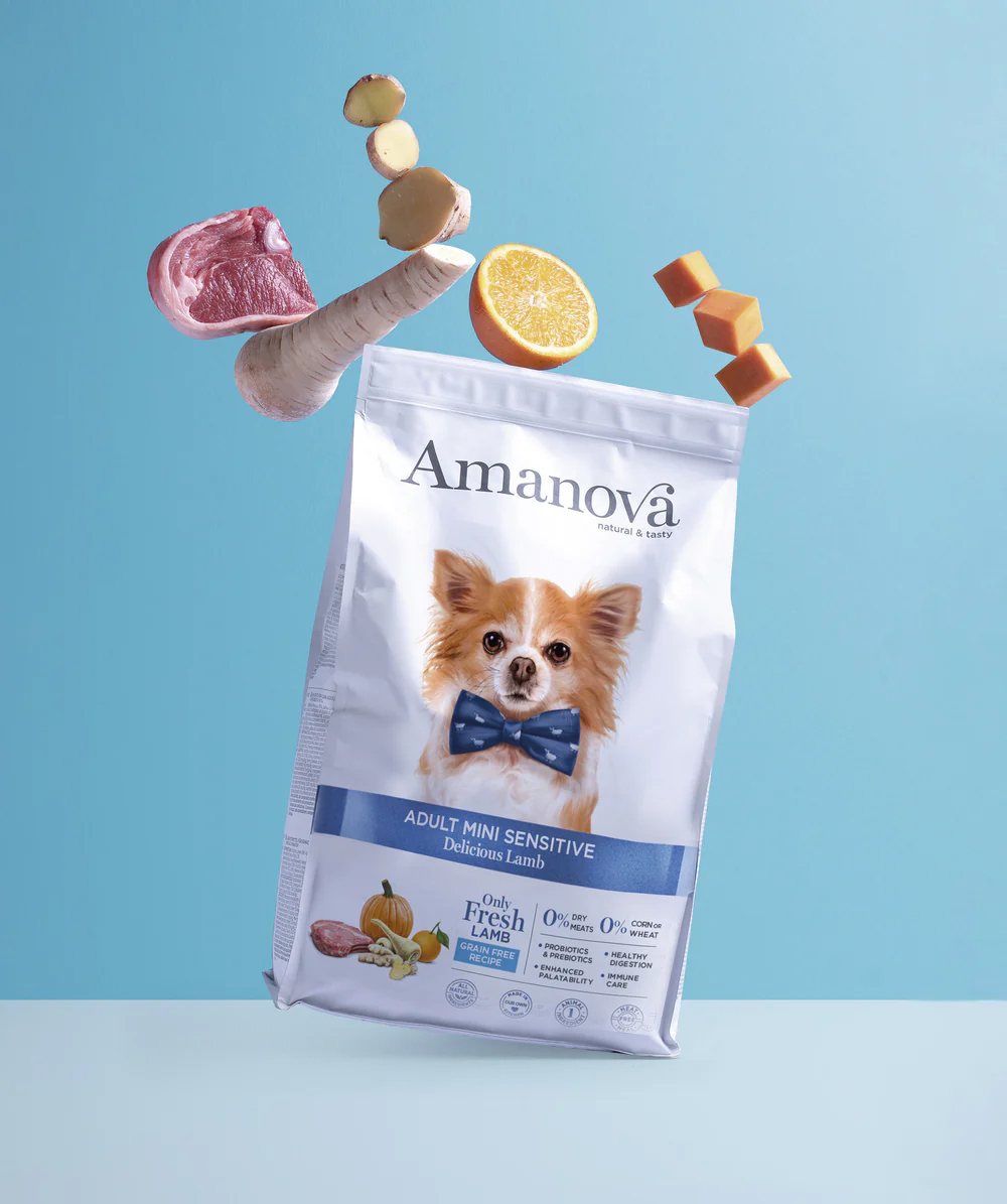 Amanova dog adult mini Sensitive lammas & kurpitsa 2 kg