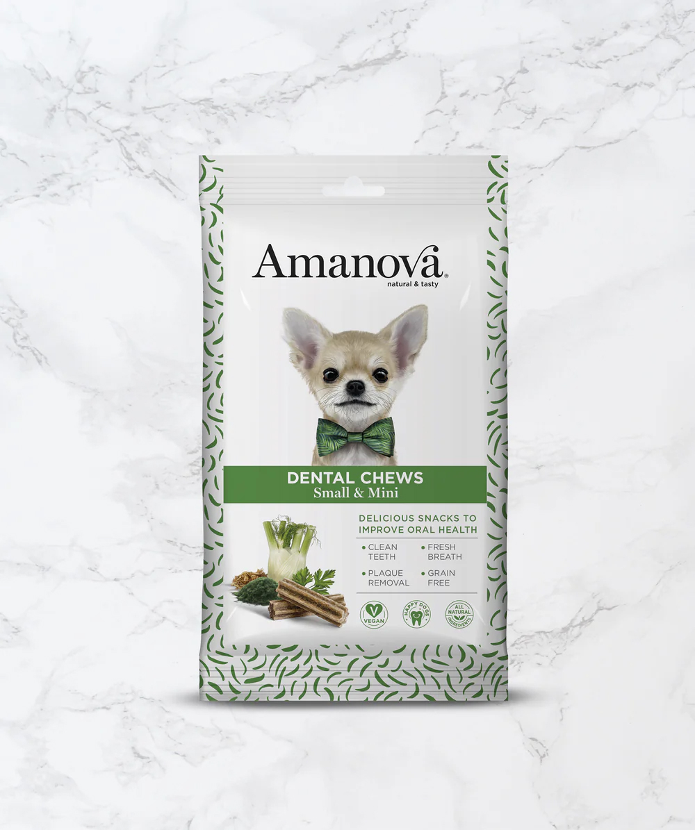Amanova dog adult Dental puruherkku mini vegan