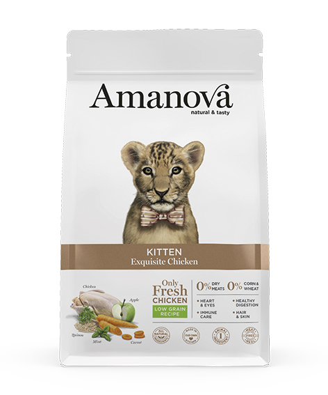 Amanova Kitten kana & kvinoa kissanpennuille  low grain 1,5 kg
