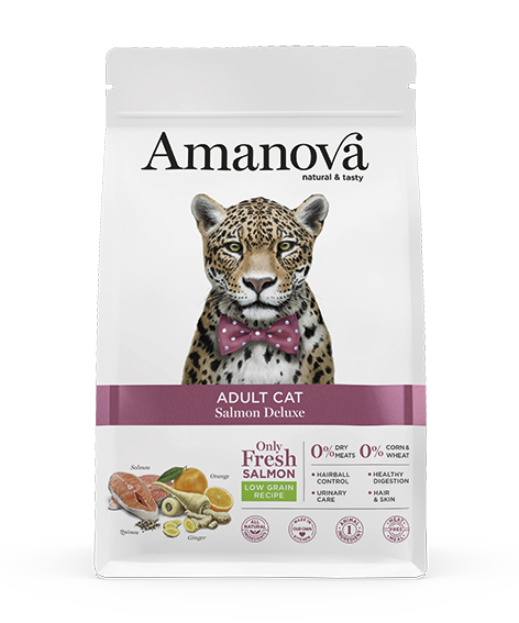 Amanova Adult lohi & kvinoa aikuisille kissoille low grain 1,5 kg