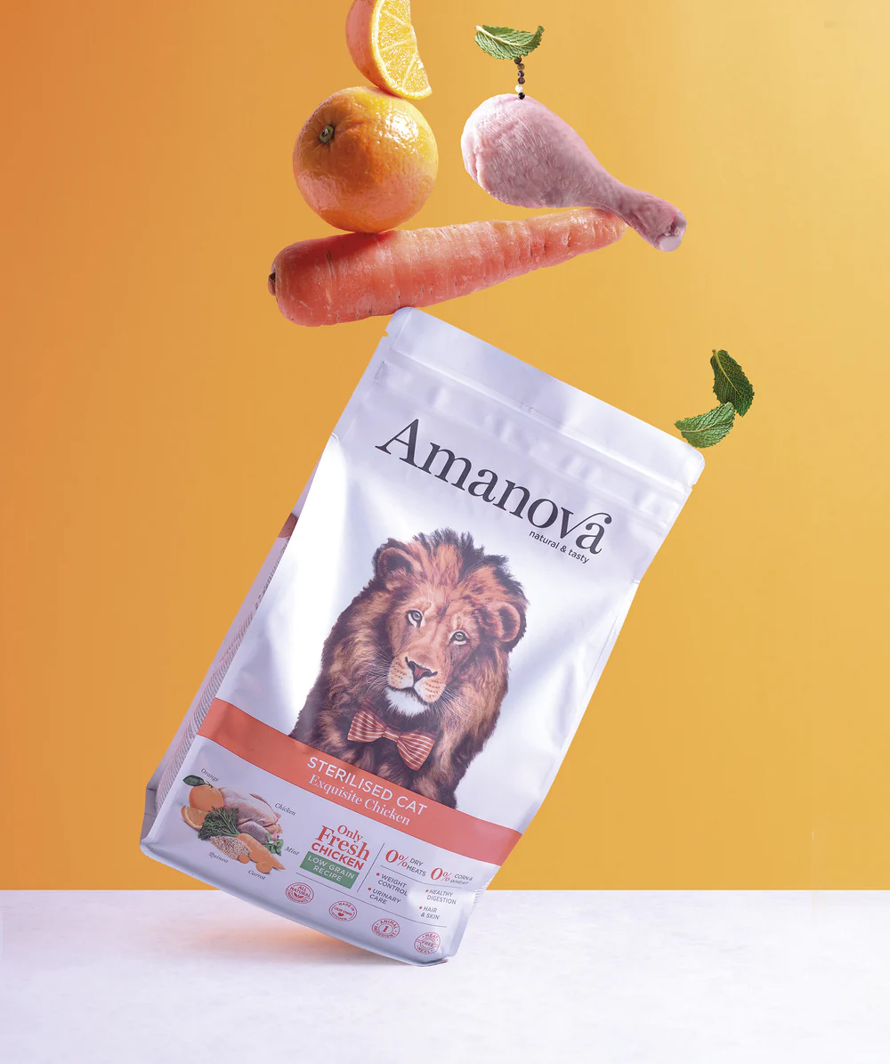 Amanova cat adult Sterilised Exquisite Kana & kvinoa low grain 6 kg