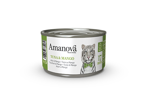 Amanova 17 tonnikala & mango liemessä aikuisille kissoille 70 g purkki