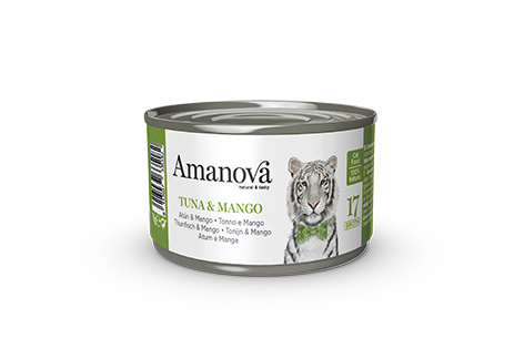 Amanova cat adult 17 tuna & mango in broth 70 g jar