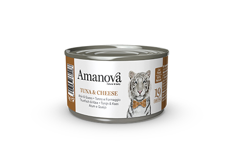Amanova 19 tonnikala & juusto liemessä aikuisille kissoille 70 g purkki