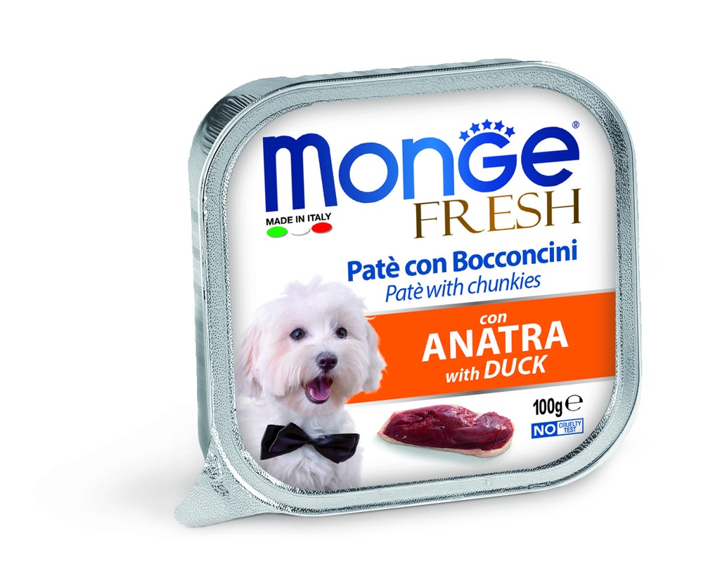 Monge dog adult Fresh ankka 100g vuoka