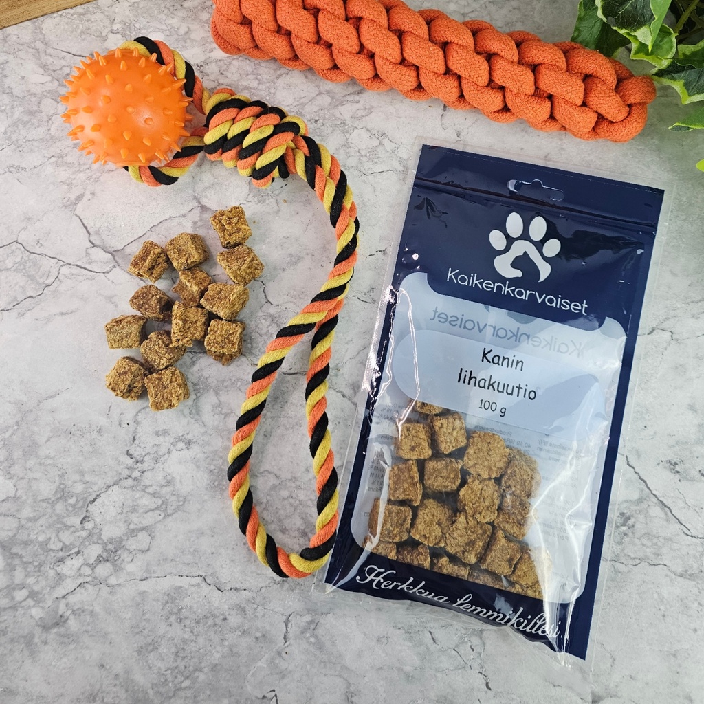 Kaikenkarvaiset Kanin lihakuutio 100g