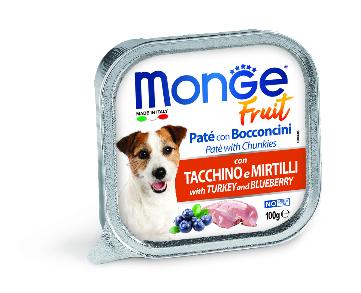 Monge dog adult Fruit Kalkkuna-mustikka 100g